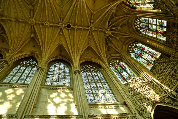 Caen França Abril 2018 Histórica Igreja São Pedro — Fotografia de Stock