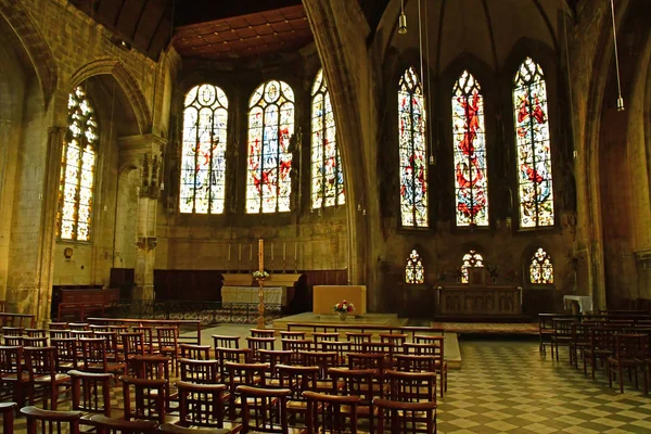 Caen Francja Kwietnia 2018 Kościół Notre Dame Froiderue — Zdjęcie stockowe