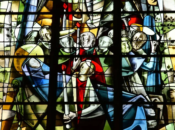 Caen Francia Abril 2018 Iglesia Notre Dame Froiderue — Foto de Stock