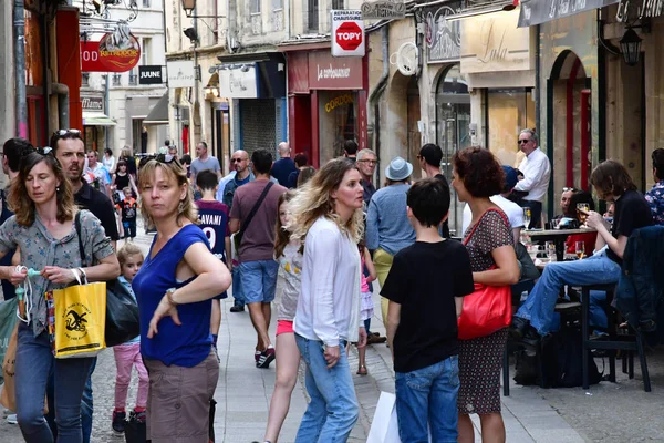 Caen Frankrijk April 2018 Het Centrum Van Pittoreske Stad — Stockfoto