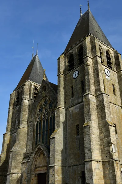 Ecouis France August 2016 Die Stiftskirche Von Ecouis — Stockfoto