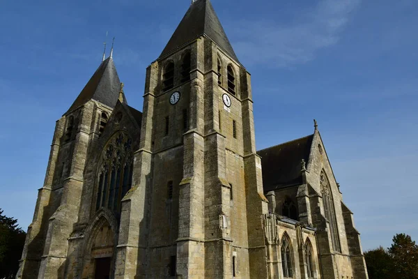 Ecouis França Agosto 2016 Igreja Colegial Ecouis — Fotografia de Stock