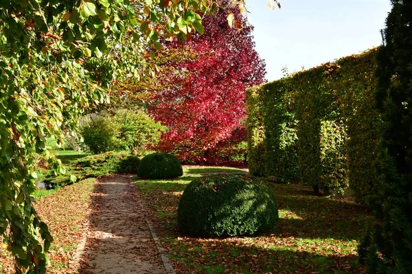 Vascoeuil Franciaország November 2017 Kastélypark — Stock Fotó