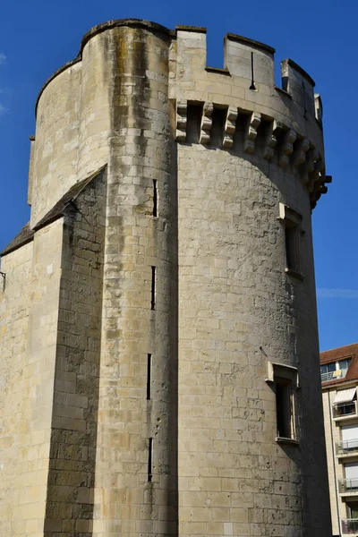 Caen Fransa Nisan 2018 Pitoresk Şehir Merkezinde Eski Bir Kule — Stok fotoğraf