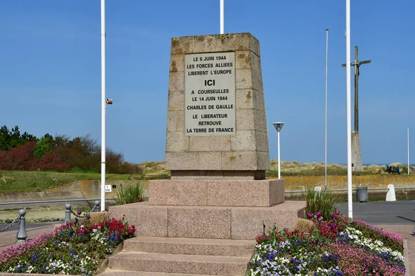 Courseulles Sur Mer France Avril 2018 Mémorial Gaulle — Photo