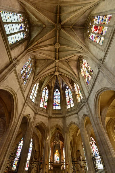 Nogent Roi Franța Mai 2016 Biserica Istorică Sfântul Sulpice — Fotografie, imagine de stoc