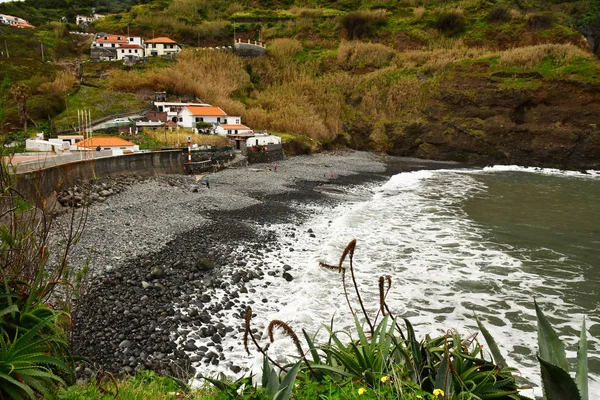 Porto Cruz Madeira Portugal Fevereiro 2018 Pitoresca Aldeia — Fotografia de Stock