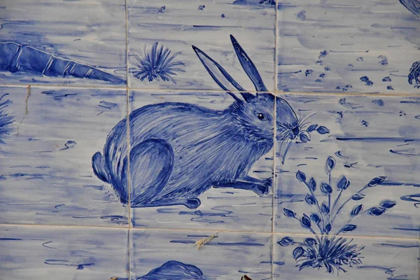 Ribeira Brava Madeira Portekiz Şubat 2018 Azulejos Içinde Belgili Tanımlık — Stok fotoğraf