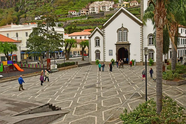 Ribeira Brava Madery Portugalia 2018 Lutego Centrum Miasta — Zdjęcie stockowe