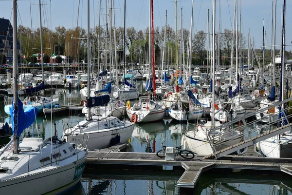 Courseulles Sur Mer Francja Kwietnia 2018 Port — Zdjęcie stockowe