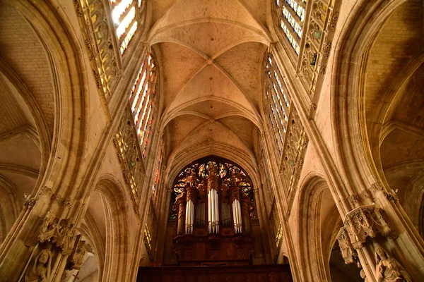 ヴァーノン フランス 2018 ゴシック様式の僧院教会 — ストック写真