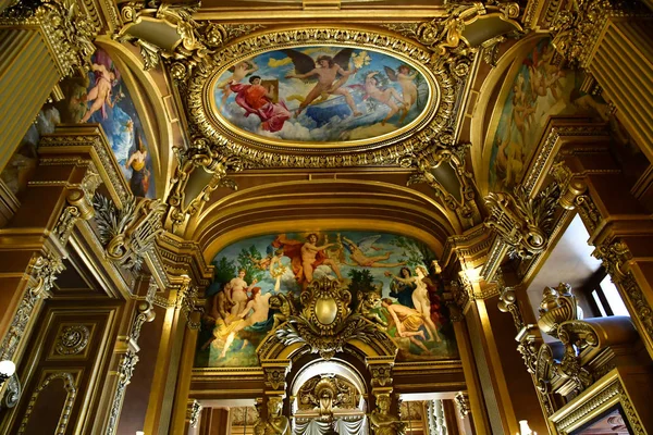 Parijs Frankrijk Augustus 2018 Grand Foyer Van Opera Van Parijs — Stockfoto