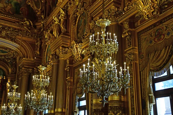 París Francia Agosto 2018 Gran Foyer Ópera París —  Fotos de Stock