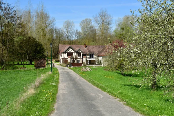 Amenucourt Frankrijk April 2018 Het Schilderachtige Dorpje — Stockfoto