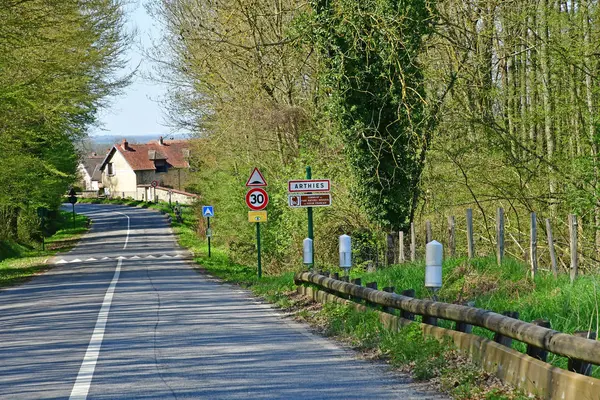 Arthies France June 2018 Picturesque Village — Stock Photo, Image