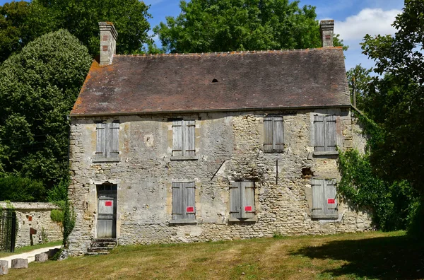 Villarceaux Francia Julio 2018 Antigua Casa Parque —  Fotos de Stock