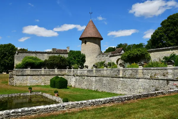 Villarceaux Francie Červenec 2018 Historický Hrad — Stock fotografie