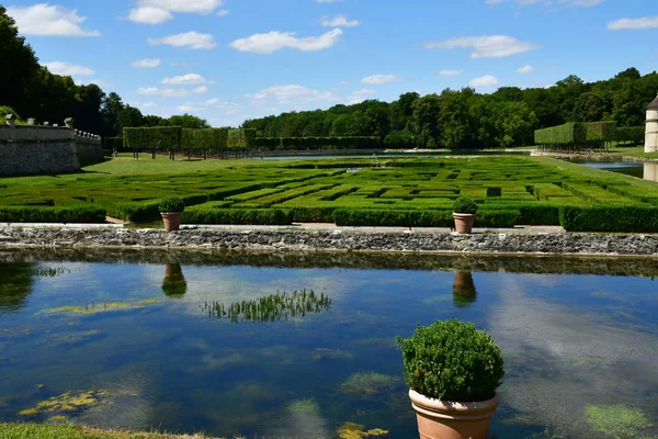 Villarceaux France Juillet 2018 Château Historique — Photo