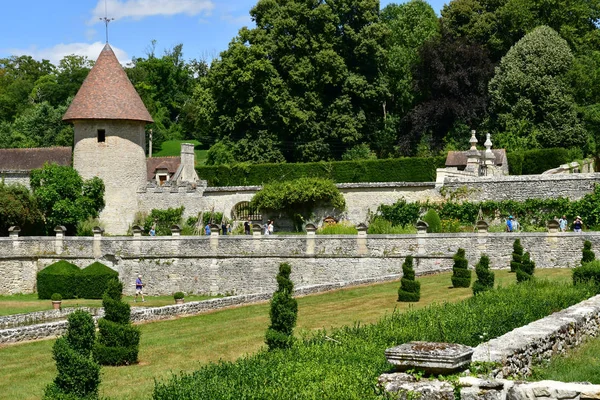 Villarceaux Франція 2018 Липня Історичний Замок — стокове фото