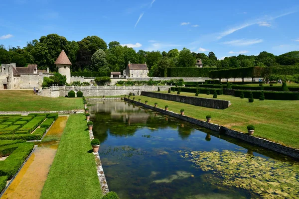 Villarceaux Francja 2018 Lipca Historyczny Zamek — Zdjęcie stockowe
