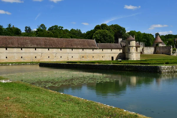 Villarceaux Francie Červenec 2018 Historický Hrad — Stock fotografie