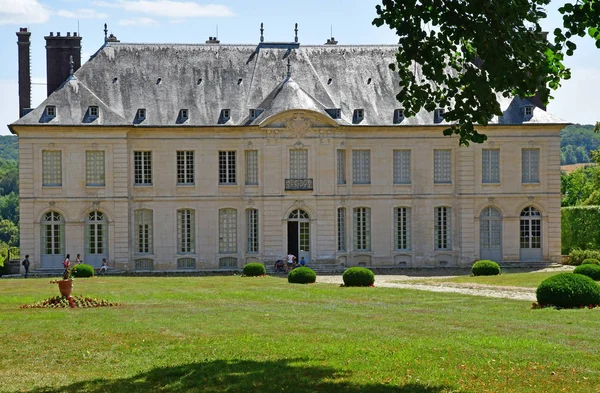 Villarceaux França Julho 2018 Castelo Histórico — Fotografia de Stock