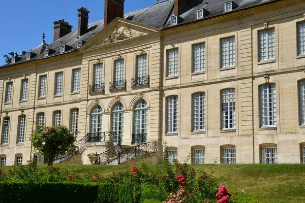 Villarceaux France Juillet 2018 Château Historique — Photo