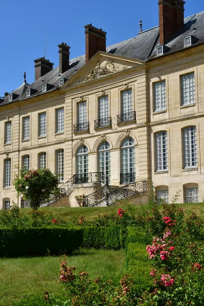 Villarceaux France Juillet 2018 Château Historique — Photo