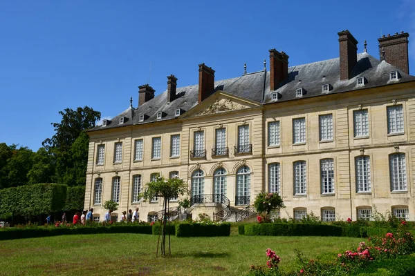 Villarceaux França Julho 2018 Castelo Histórico — Fotografia de Stock