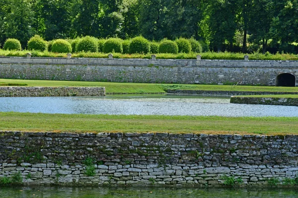 Villarceaux France Juillet 2018 Château Historique — Photo