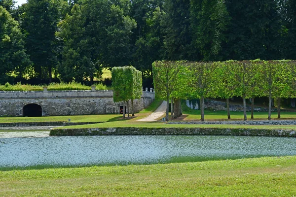 Villarceaux França Julho 2018 Castelo Histórico — Fotografia de Stock