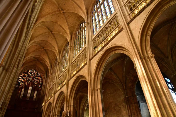 Vernon Frankreich Juli 2018 Die Gotische Stiftskirche — Stockfoto