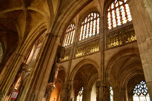 ヴァーノン フランス 2018 ゴシック様式の僧院教会 — ストック写真