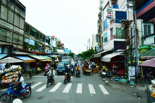 Minovo Město Saigon Vietnamská Socialistická Republika Srpen 2018 Malebné Dopravní — Stock fotografie