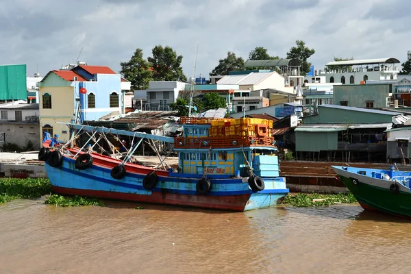 República Socialista Vietnam Agosto 2018 Mekong Riverside Tho — Foto de Stock