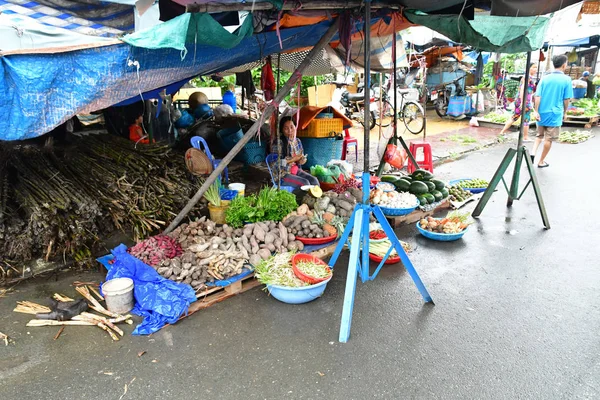 Dec Repubblica Socialista Del Vietnam Agosto 2018 Pittoresco Mercato Giornaliero — Foto Stock