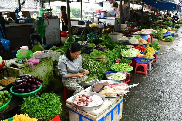ベトナム社会主義共和国 2018 美しい毎日の市場 — ストック写真