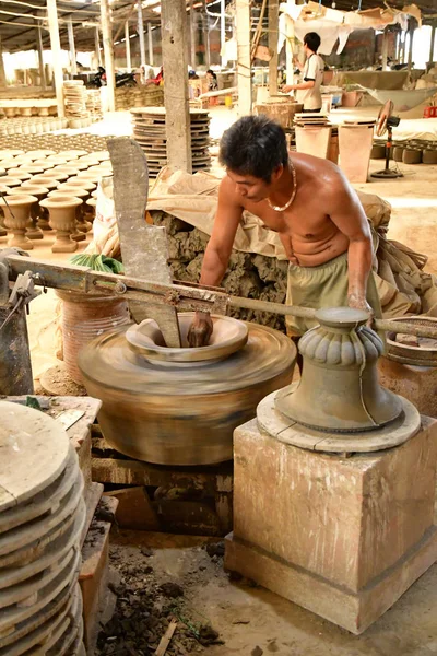 Vinh Long Sozialistische Republik Vietnam August 2018 Die Ziegelei Und — Stockfoto