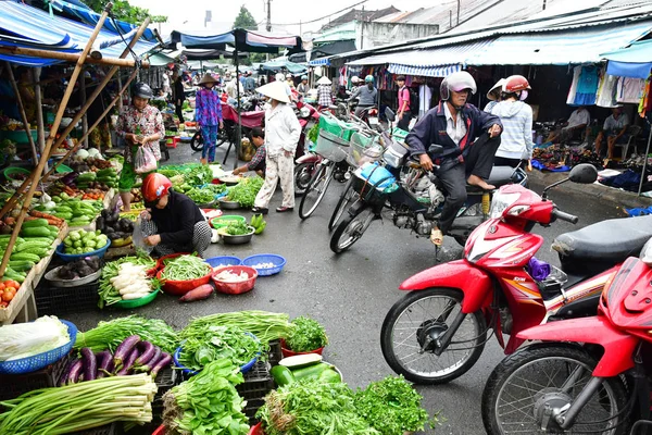 Prosince Socialistická Republika Vietnam Srpen 2018 Malebné Denní Trh — Stock fotografie