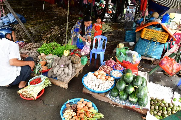 Dec República Socialista Vietnã Agosto 2018 Pitoresco Mercado Diário — Fotografia de Stock