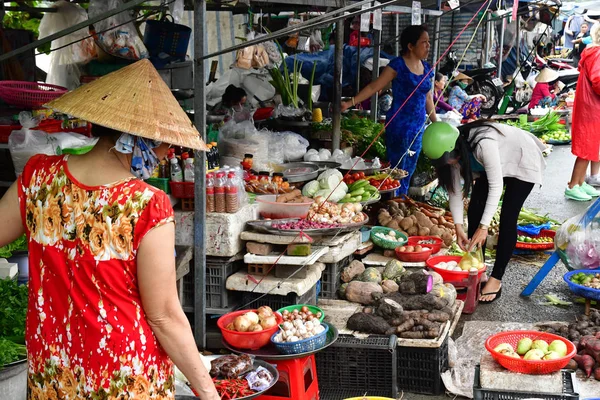 Dec República Socialista Vietnã Agosto 2018 Pitoresco Mercado Diário — Fotografia de Stock