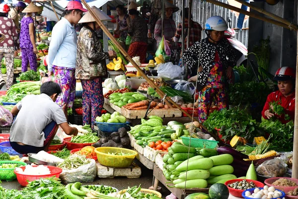 Dec République Socialiste Vietnam Août 2018 Pittoresque Marché Quotidien — Photo