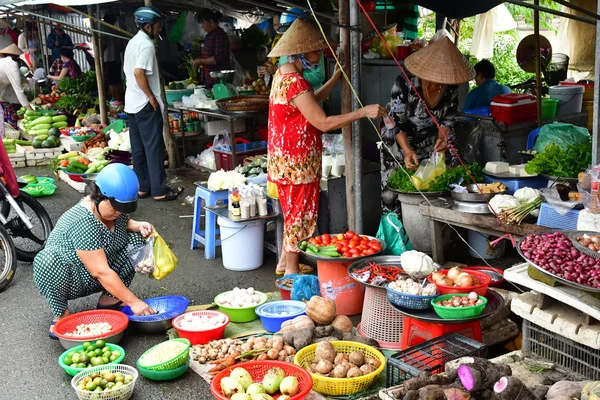 Dec Socialistiska Republiken Vietnam Augusti 2018 Pittoreska Dagliga Marknaden — Stockfoto