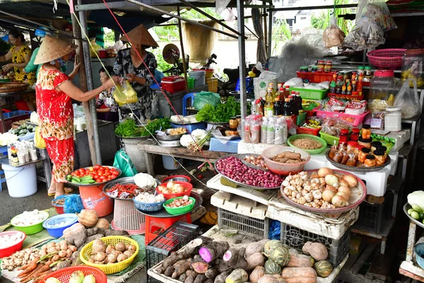 December Vietnami Szocialista Köztársaság Augusztus 2018 Festői Napi Piacon — Stock Fotó