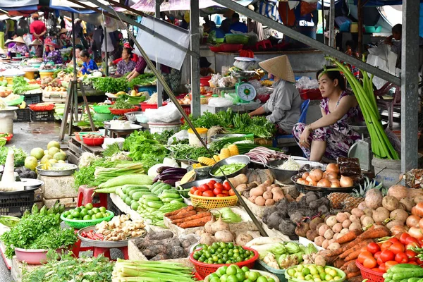 Dec República Socialista Vietnam Agosto 2018 Pintoresco Mercado Diario — Foto de Stock