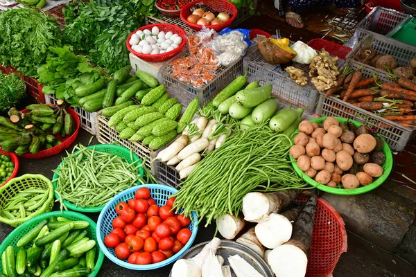 Dec Socialistiska Republiken Vietnam Augusti 2018 Pittoreska Dagliga Marknaden — Stockfoto