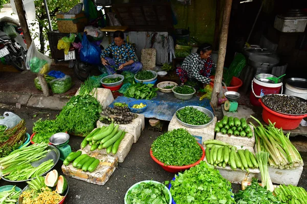 Aralık Vietnam Sosyalist Cumhuriyeti Ağustos 2018 Pitoresk Günlük Piyasa — Stok fotoğraf