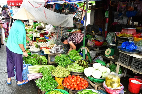 Dec República Socialista Vietnã Agosto 2018 Pitoresco Mercado Diário — Fotografia de Stock