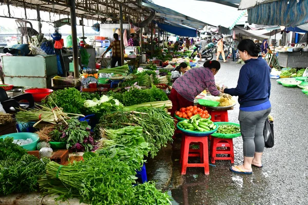 Dec Socialistiska Republiken Vietnam Augusti 2018 Pittoreska Dagliga Marknaden — Stockfoto