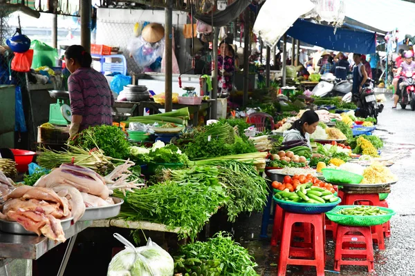 Dec République Socialiste Vietnam Août 2018 Pittoresque Marché Quotidien — Photo